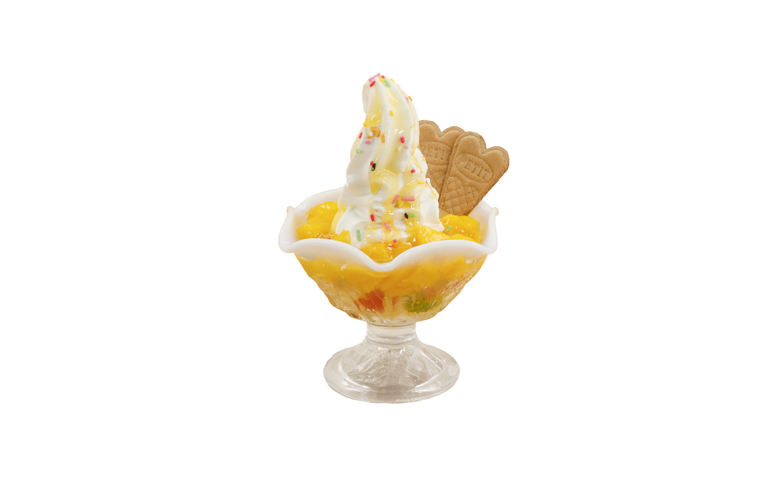 Mango sundae